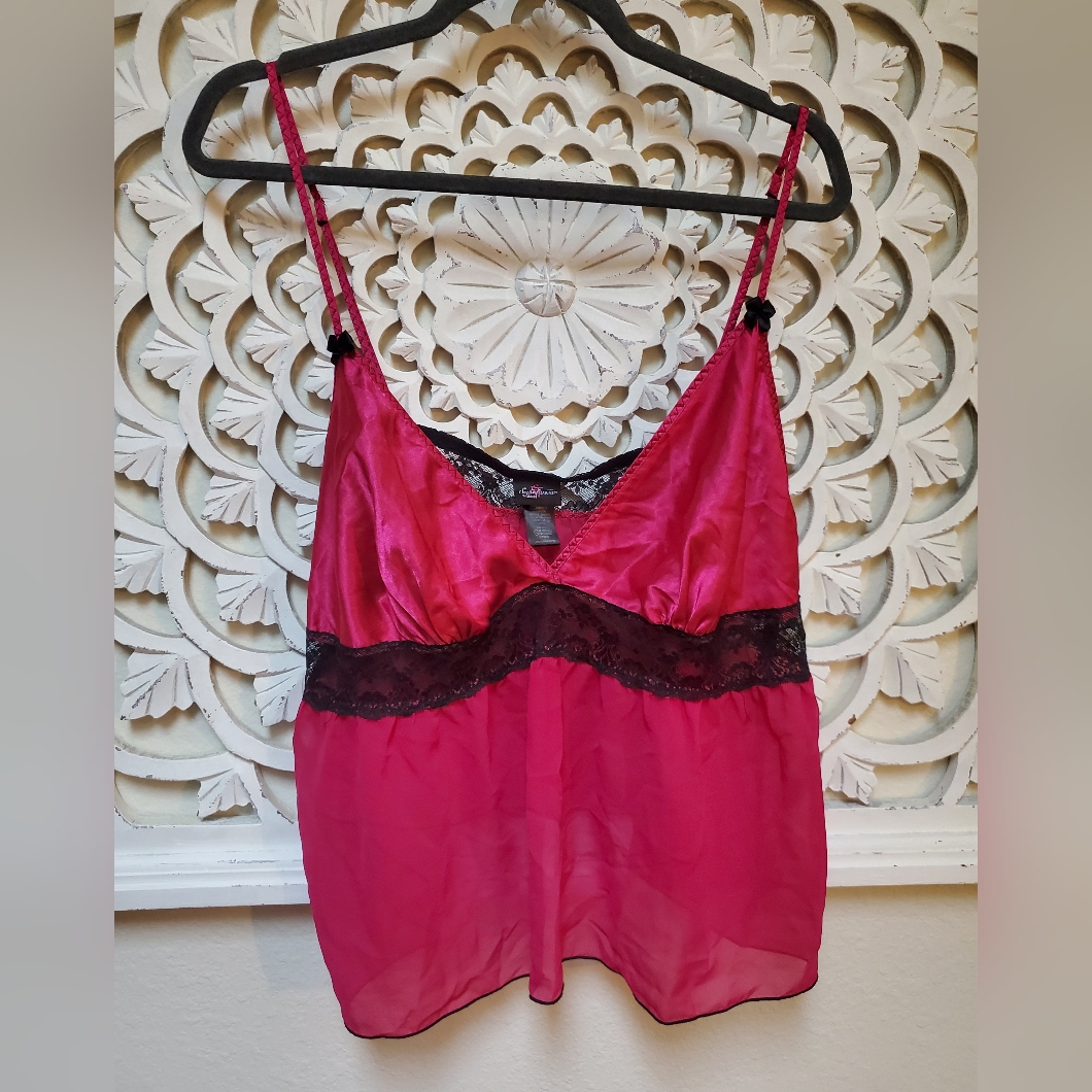 Secret Treasures Camisole In Fusha And Black 2x